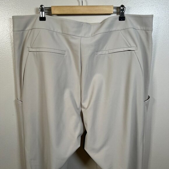 Athleta Stellar Straight Crop Pants Size 24 Travel Work Office Athleisure Tan - Picture 11 of 13